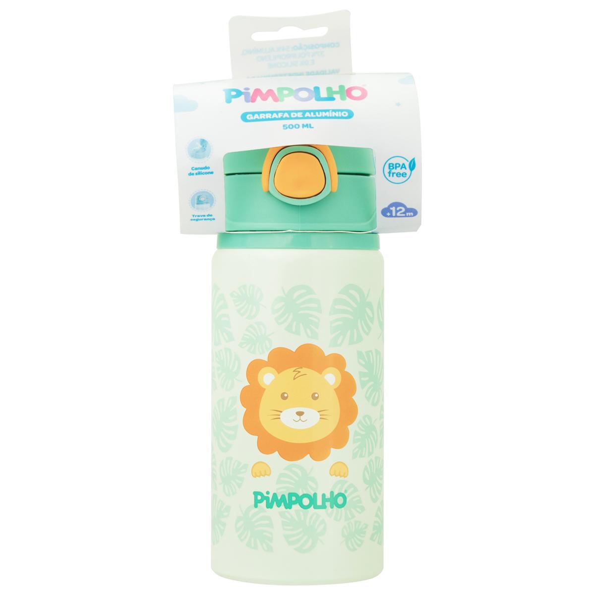 Garrafa De Alumínio Infantil 500ml Pimpolho BPA Free