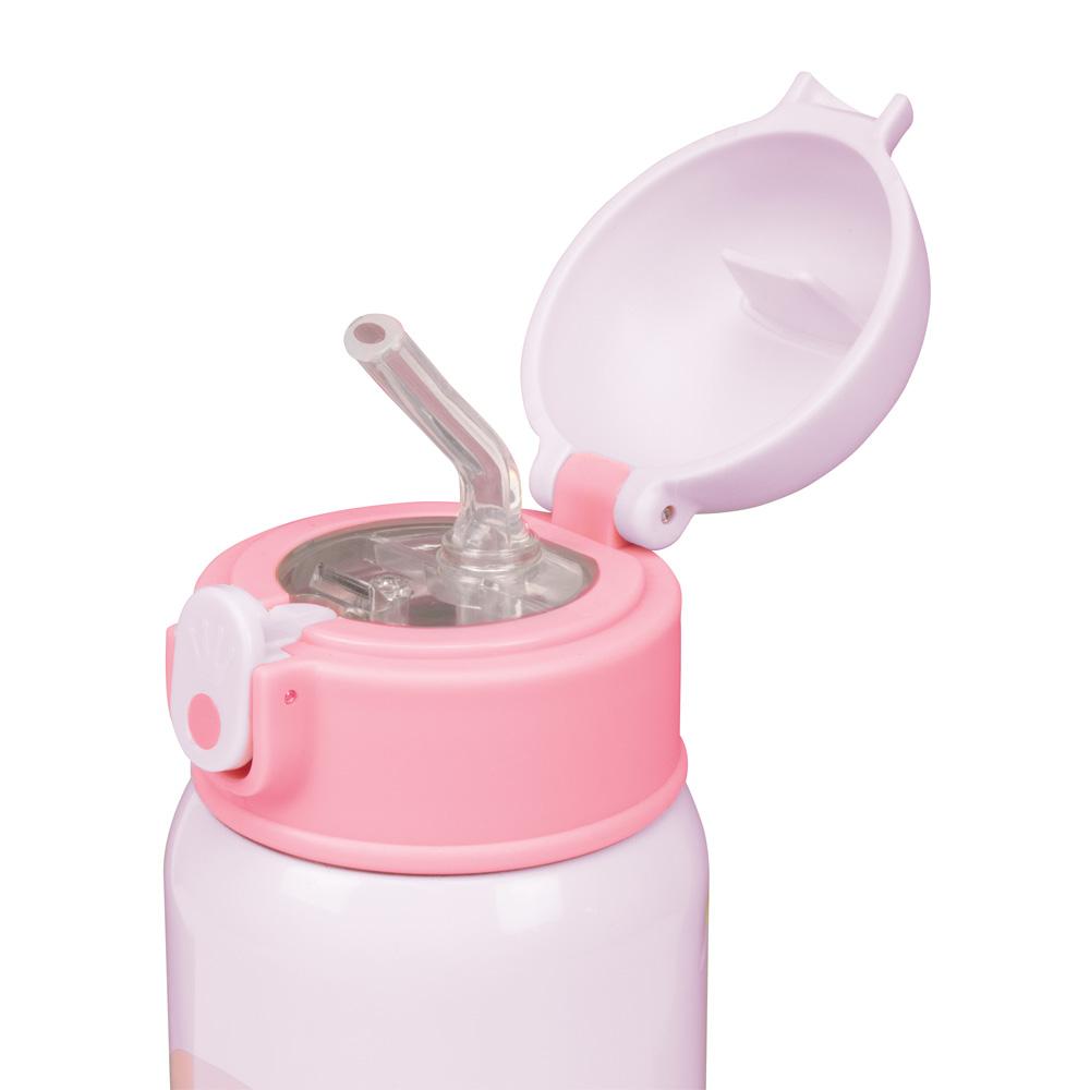 Garrafa Térmica Pimpolho Inox 400ml Com Canudo Infantil