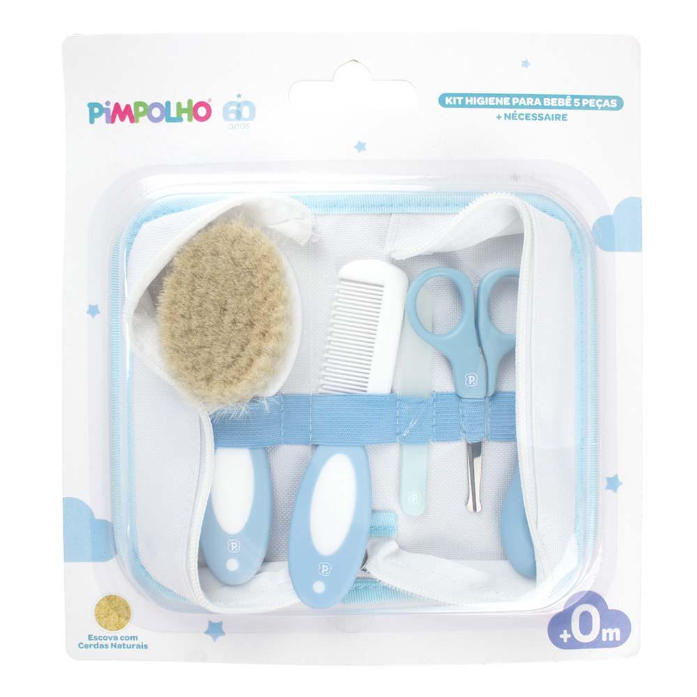 Kit Higiene Cerdas Naturais Com 5 Peças Infantil Pimpolho