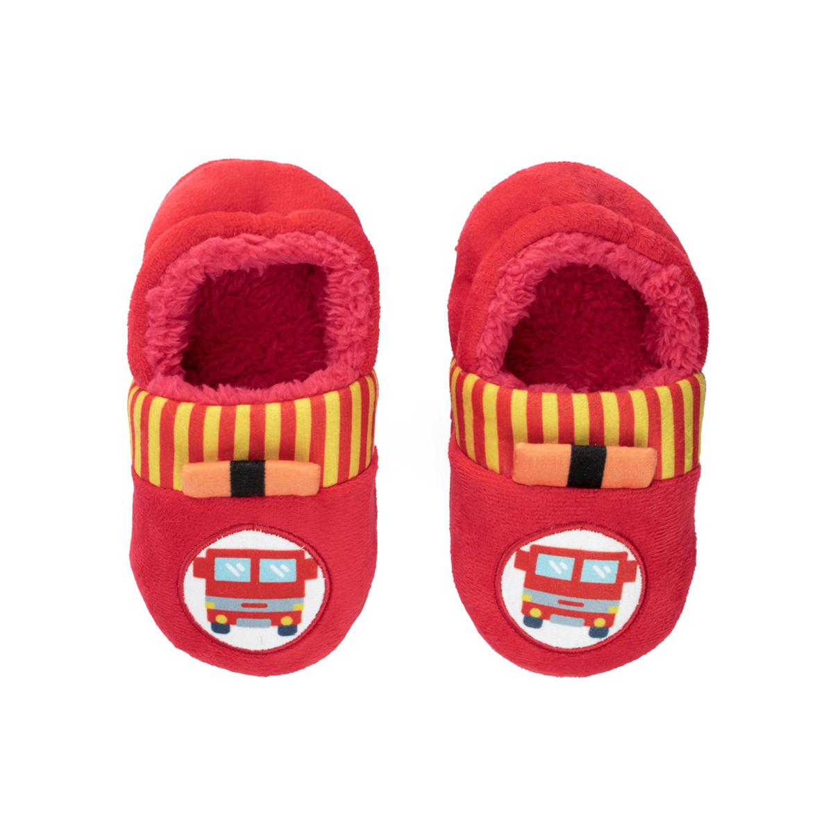 Pantufa Infantil Antiderrapante Pelúcia Bombeiros Pimpolho