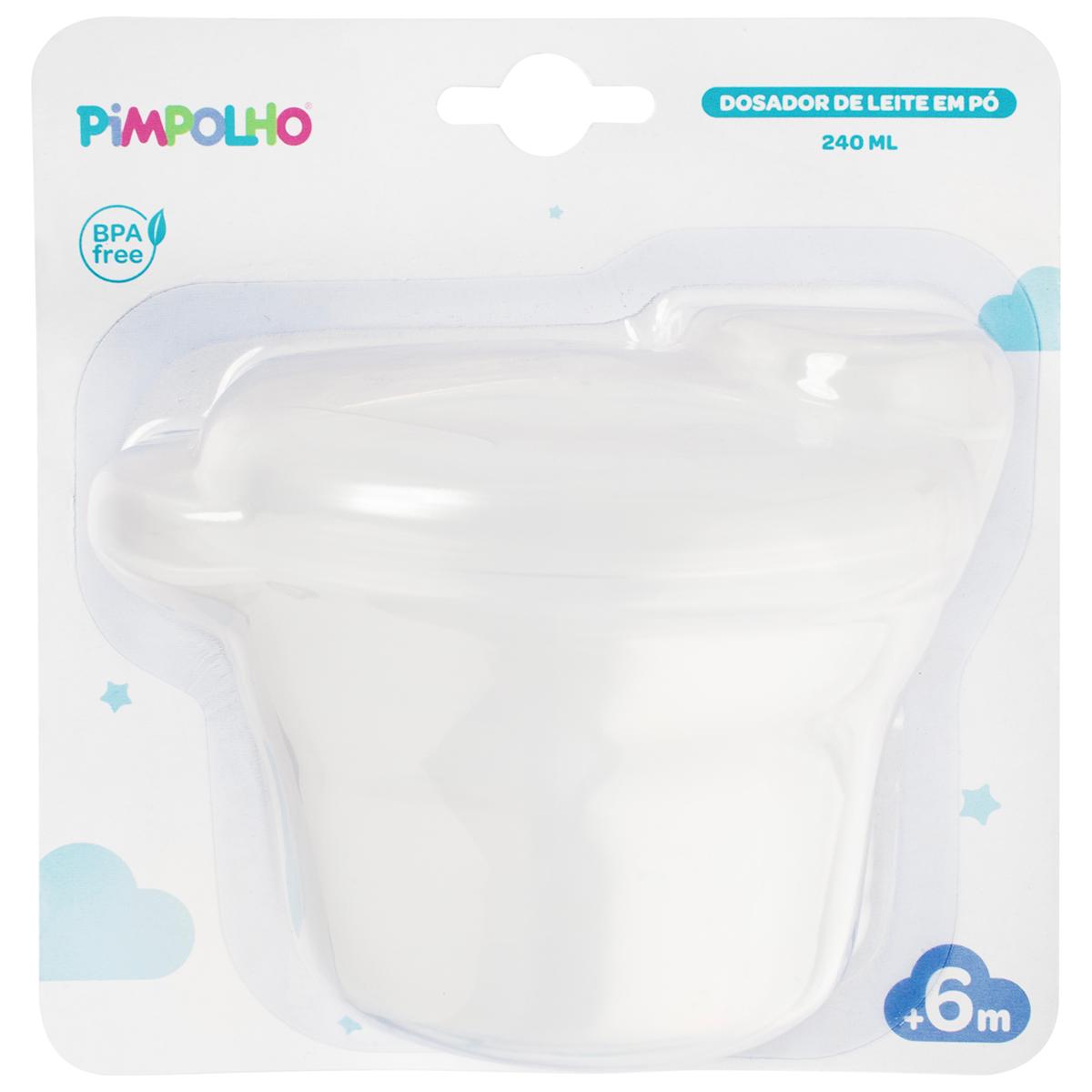 Dosador De Leite Em Pó Horizontal 240ml Infantil Pimpolho
