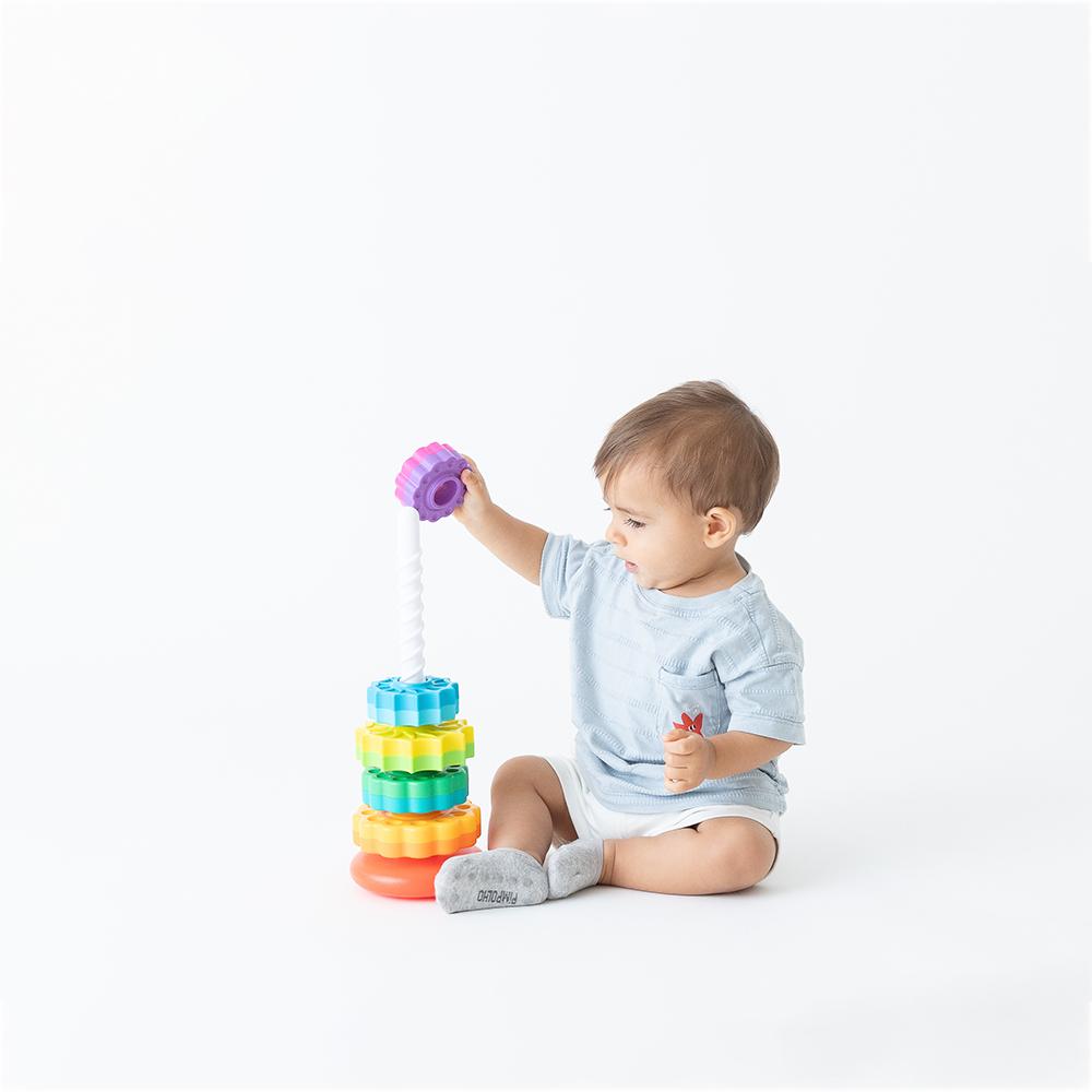Brinquedo Didático Giro Mágico Torre Infantil 7 pçs Pimpolho