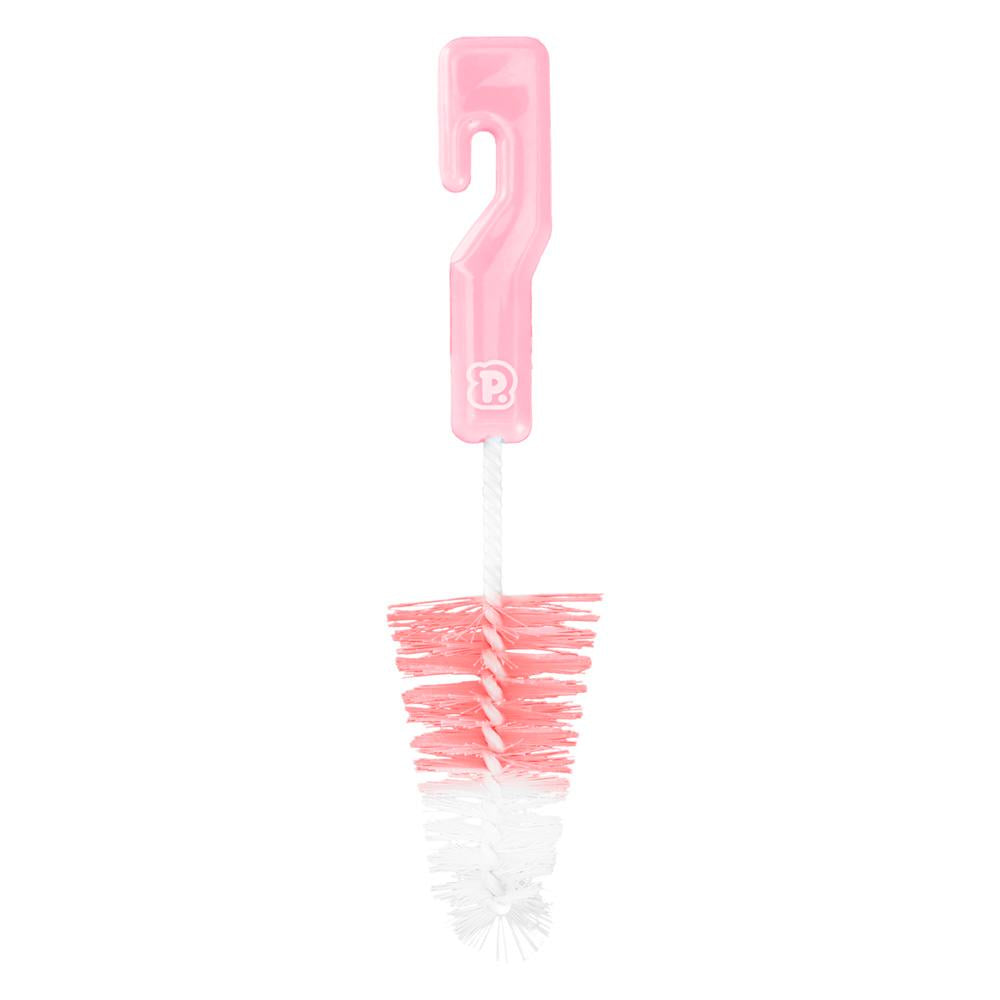 Kit Higienizador Pimpolho Mamadeiras Esponja 2 Unid Rosa