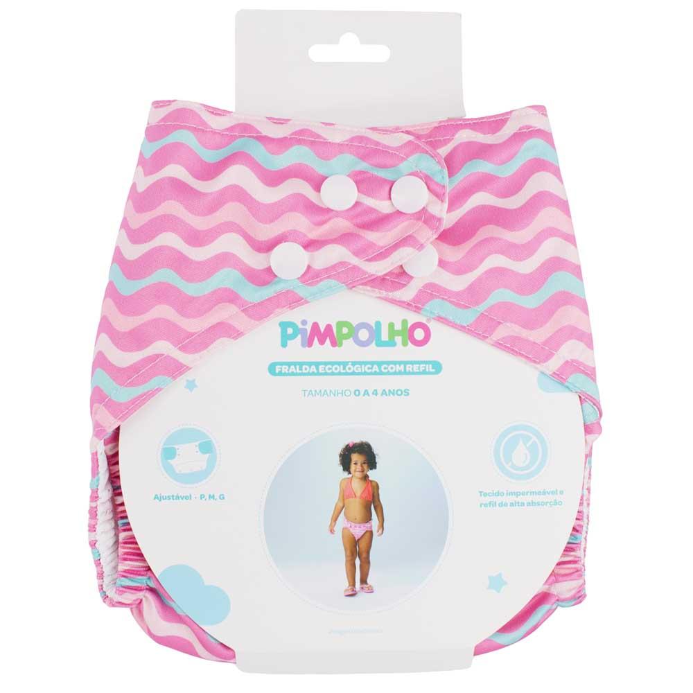 Fralda Ecológica Com Refil 00-04 Anos Infantil Pimpolho