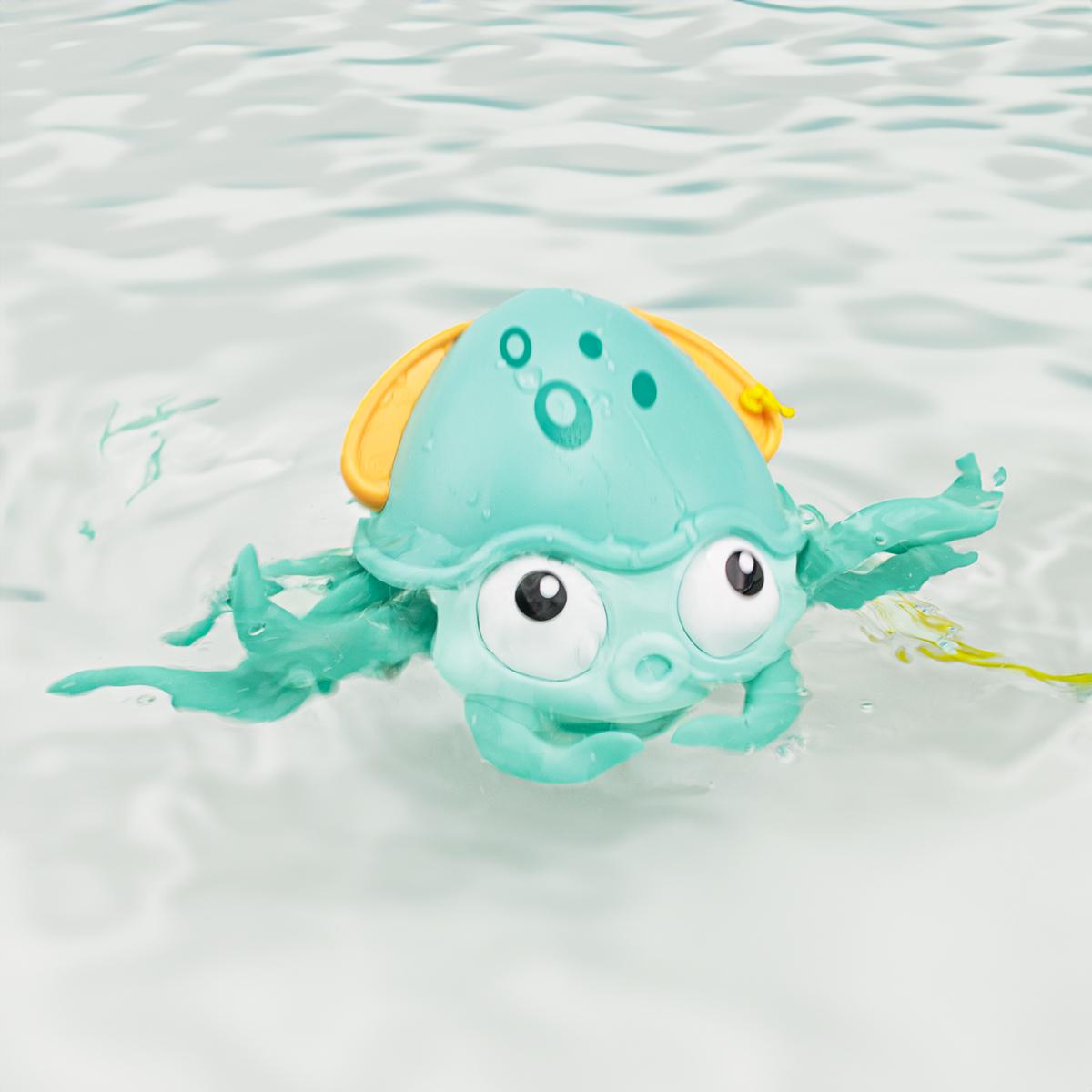 Brinquedo de Banho Polvo Deslizante Infantil Pimpolho Verde