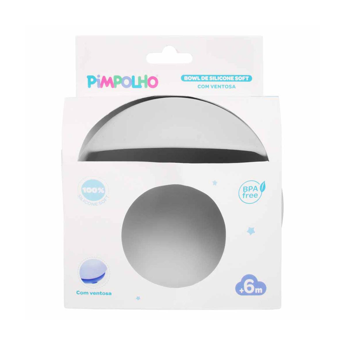 Bowl De Silicone Com Ventosa Soft Infantil Pimpolho BPA Free