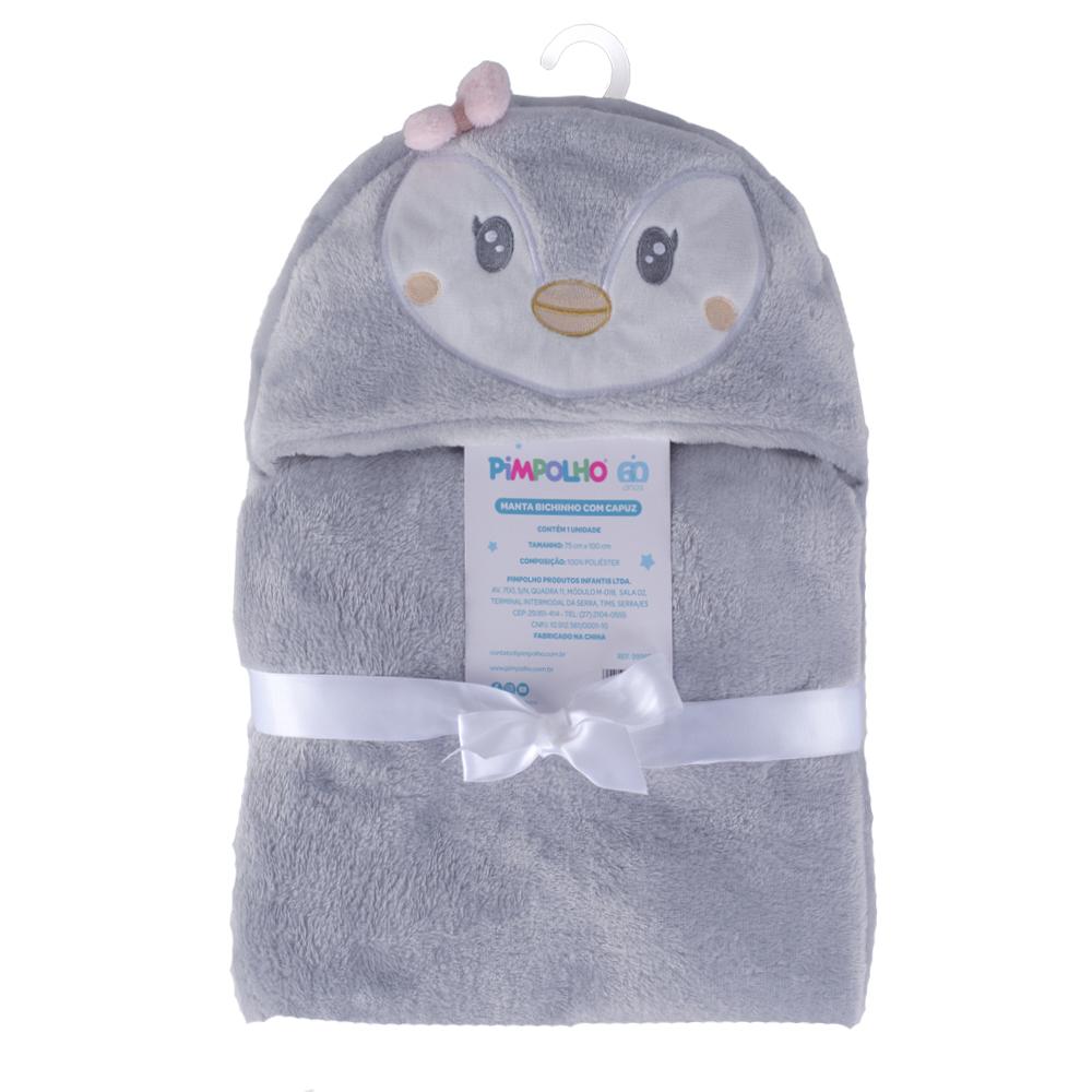 Manta Com Capuz 75x100cm Infantil Pimpolho