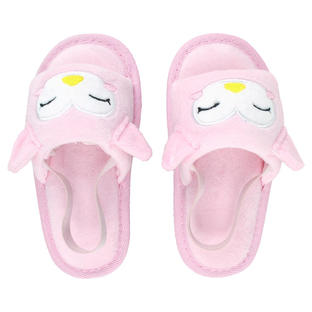 Pantufa Slipper Kids Rosa Coruja Feminina Pimpolho