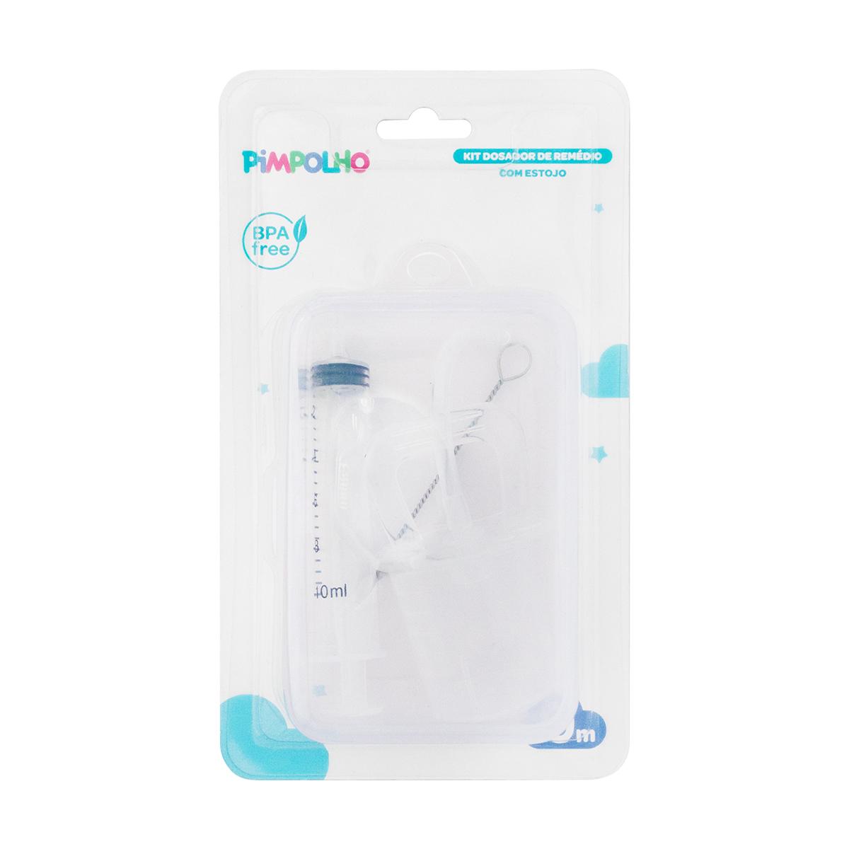 Dosador Remédio Formato De Chupeta 10ml Com Estojo Pimpolho
