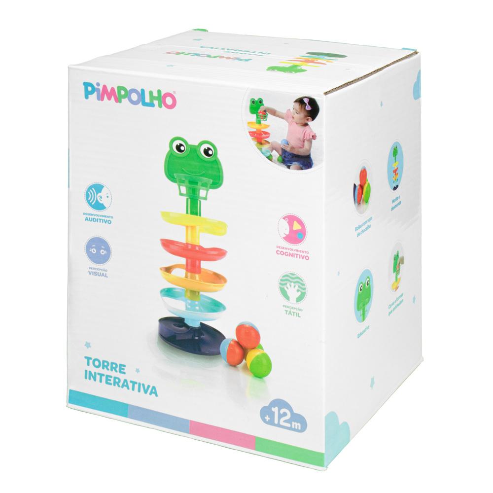 Torre Interativa Infantil Pimpolho Colorida Sapinho
