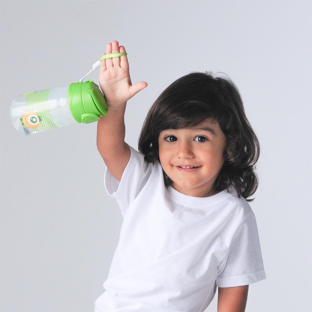 Copo Infantil Com Canudo Silicone 370ml Pimpolho