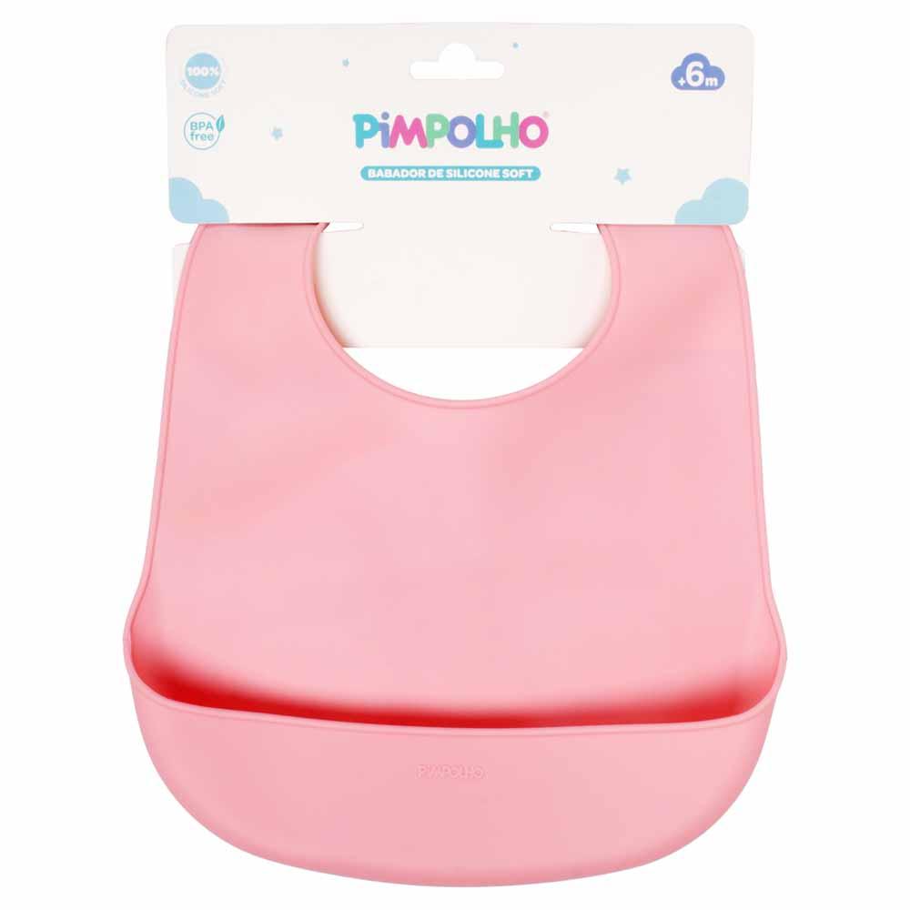 Babador De Silicone Soft Infantil Com Pega Migalhas Pimpolho