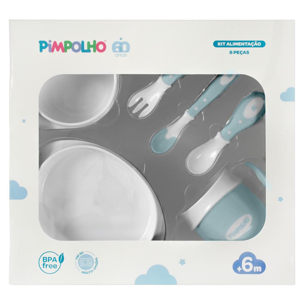 Kit Alimentação Bebê 6 Peças Pimpolho BPA Free