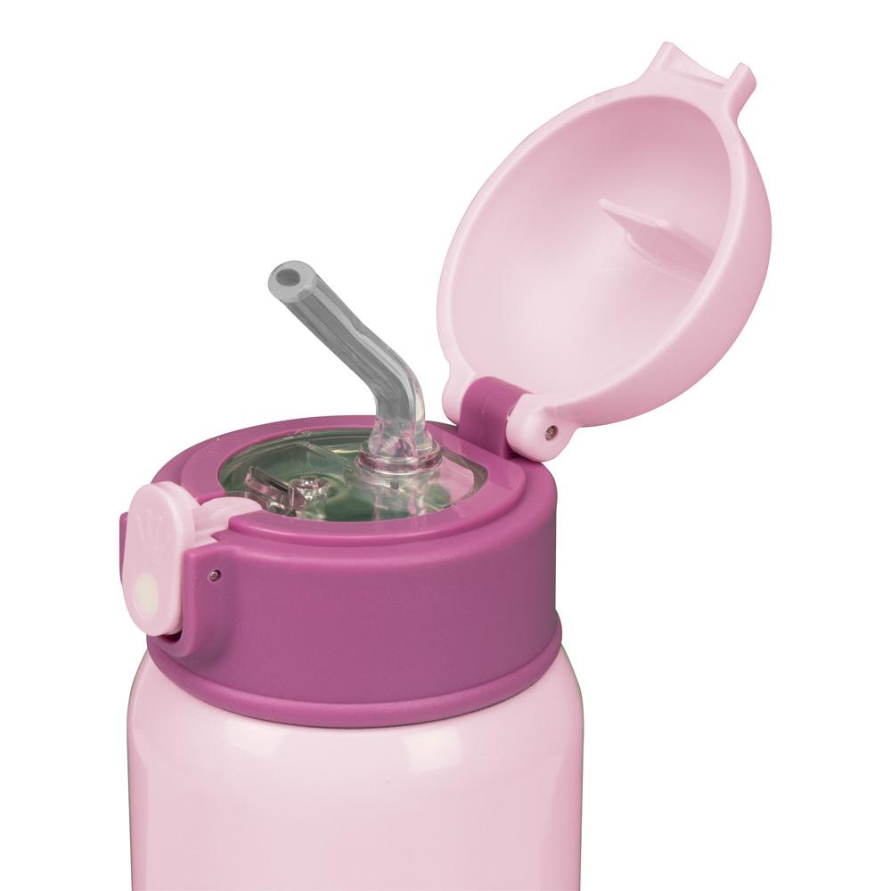 Garrafa Térmica Pimpolho Inox 400ml Com Canudo Infantil