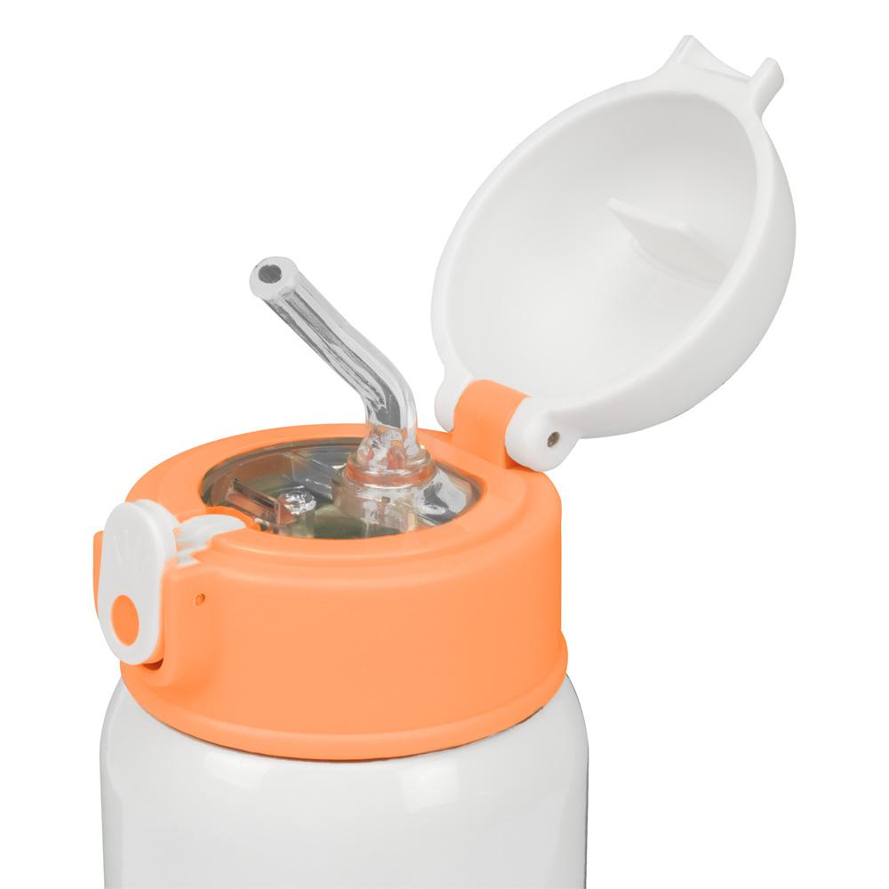 Garrafa Térmica Pimpolho Inox 400ml Com Canudo Infantil