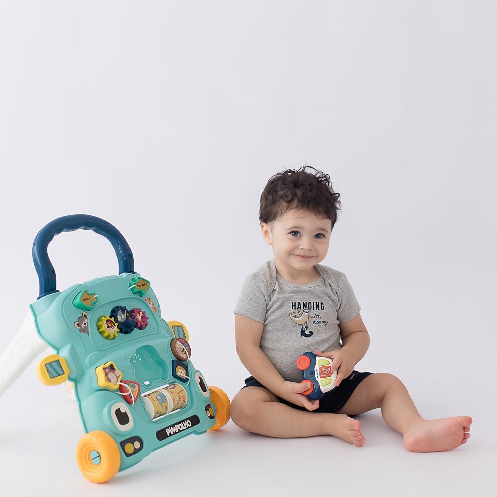 Andador Empurrador Infantil Com Som Interativo Pimpolho