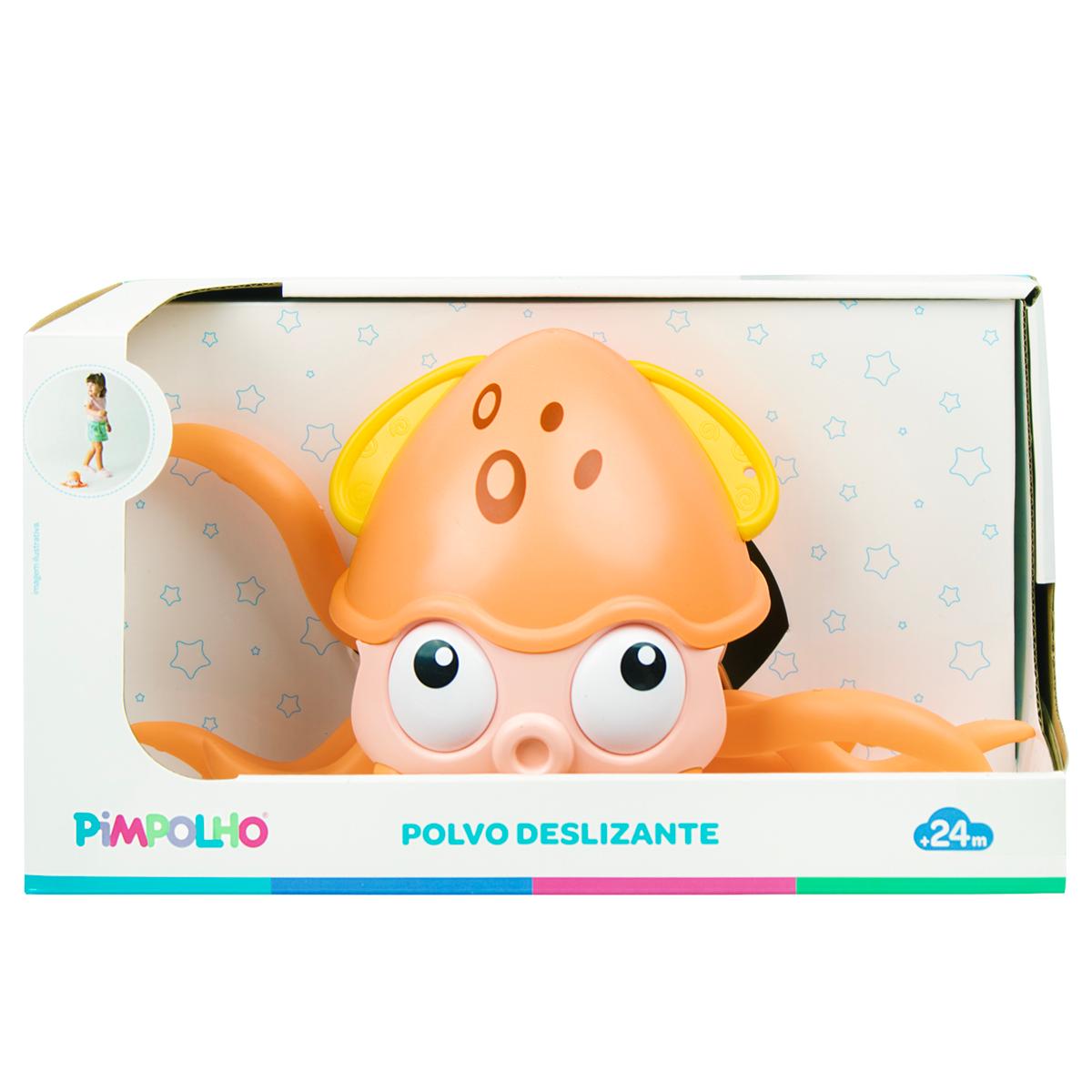 Brinquedo de Banho Polvo Deslizante Infantil Pimpolho