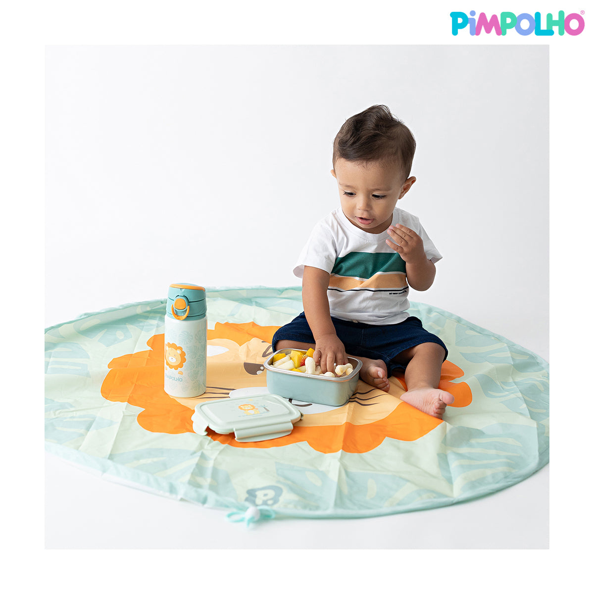 Tapete Impermeável Para Introdução Alimentar 1,05x1,05m Infantil Pimpolho