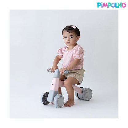 Bicicleta De Equilíbrio Infantil S/ Pedal 4 Rodas Pimpolho