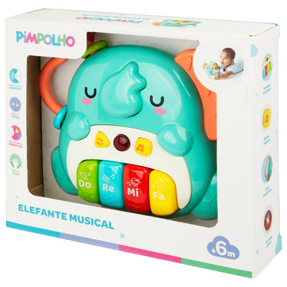 Piano Musical Elefante Infantil Pimpolho