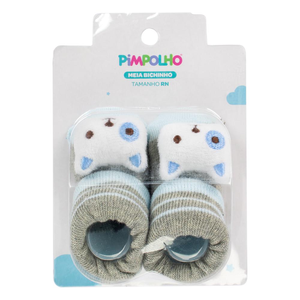 Meia Fofinha Bichinhos Rn Masculino Pimpolho