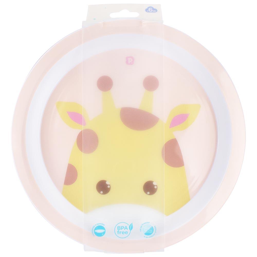 Prato Individual Girafa Leão Infantil BPA Free Pimpolho