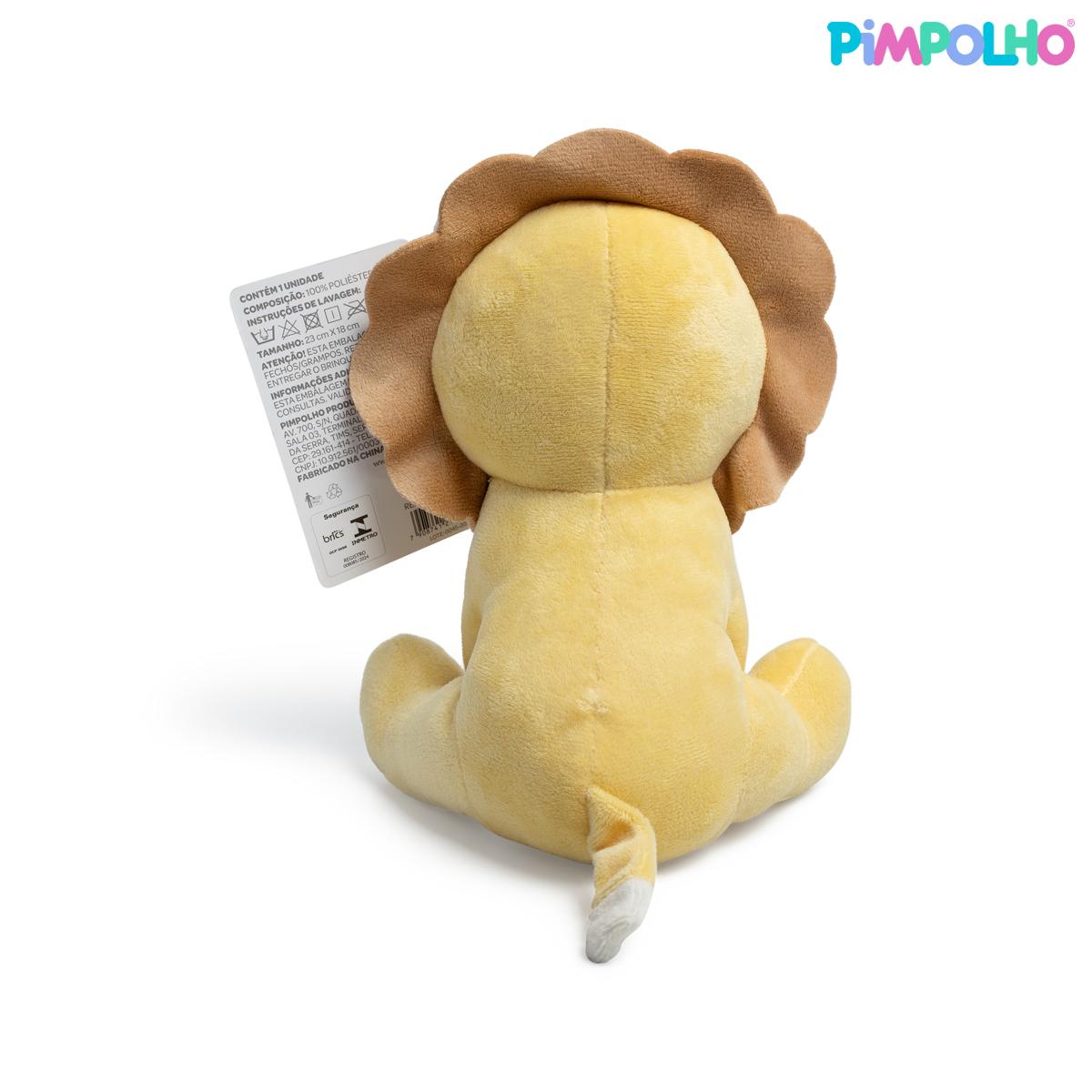 Pelúcia Safari Pimpolho 23cm Leão Girafa