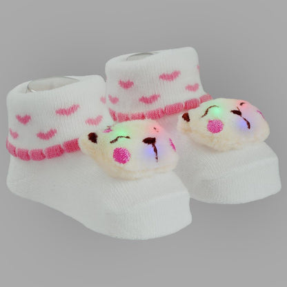 Meia Bichinho Bebe Pimpolho Led 00-15 Brilha