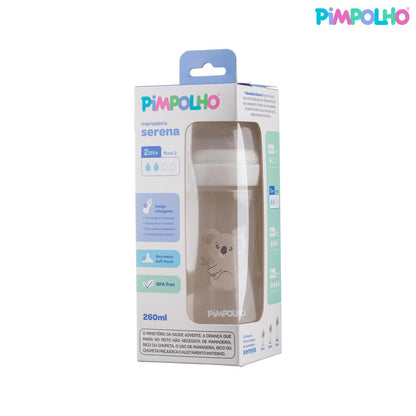 Mamadeira Serena Coala Branca Pimpolho Antirefluxo