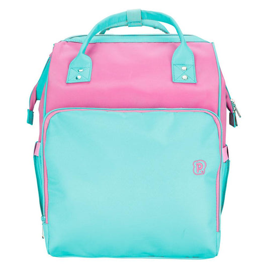 Mochila Maternidade Feminina Verde Rosa Pimpolho