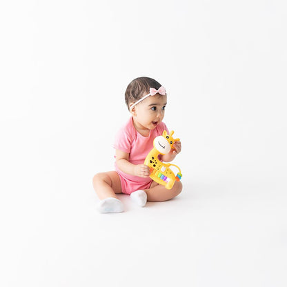 Brinquedo Girafa Musical Infantil Pimpolho - Laranja