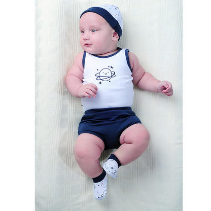 Conjunto Bebê 5 Peças Pimpolho (0-6 Meses)
