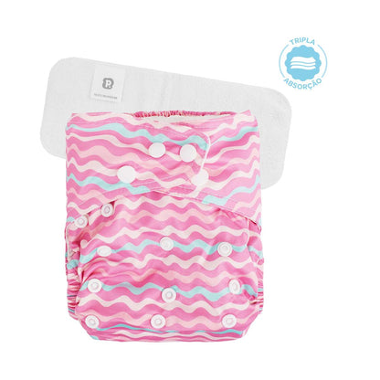 Fralda Reutilizavel Ecologica Bebe Com Refil Pimpolho