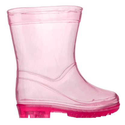 Galocha Infantil Transparente Rosa Feminina Pimpolho