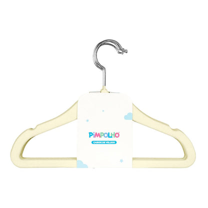 Cabide De Veludo Infantil Pimpolho Kit C 5 Peças