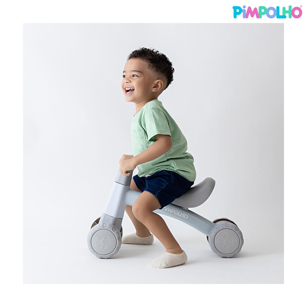 Bicicleta De Equilíbrio Infantil S/ Pedal 4 Rodas Pimpolho