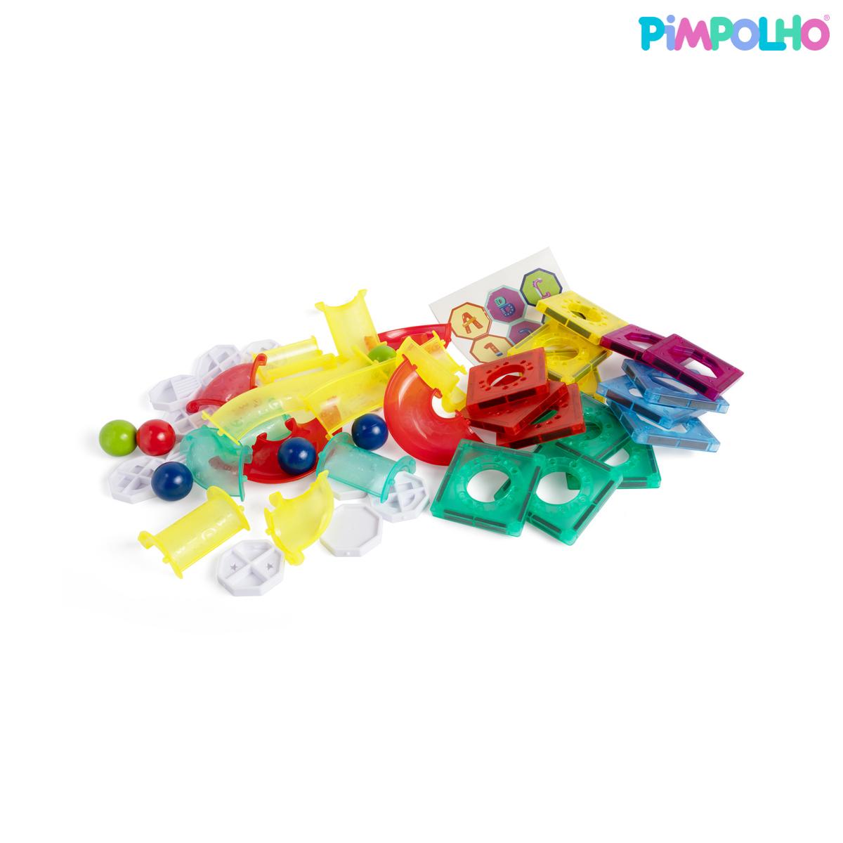Blocos Magnéticos 47 Peças Educativos Pimpolho