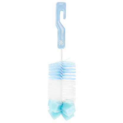 Kit Higienizador Mamadeiras Pimpolho Com Esponja 2 Unid Azul