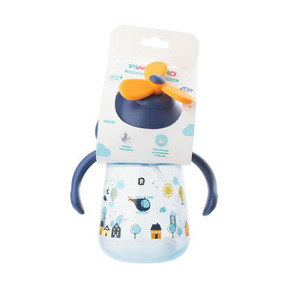 Copo Divertido Com Hélice 330ml Infantil Pimpolho