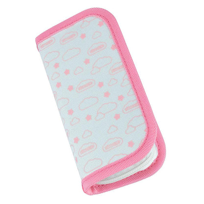 Kit Higiene Bebê 5 Peças Com Nécessaire Escova Pente Tesoura Cortador Lixa Vidro Rosa Azul Cinza Pimpolho