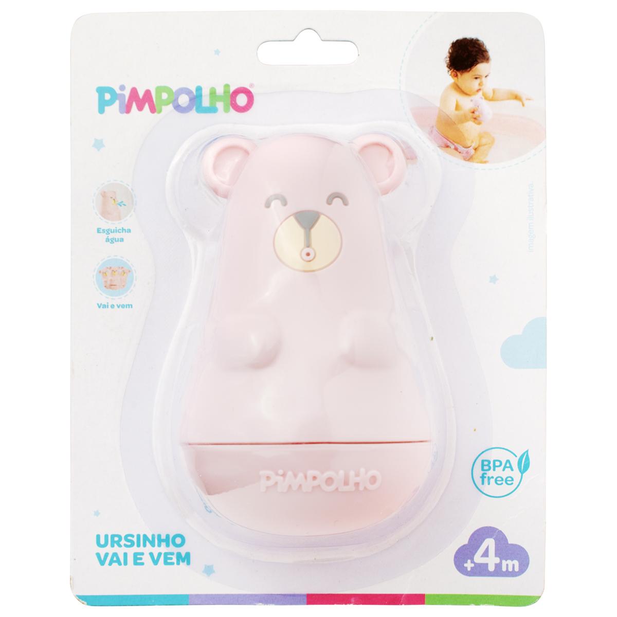 Brinquedo De Banho Vai E Vem Urso Feminino Pimpolho