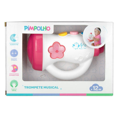 Trompete Musical Para Bebê Cores Pimpolho