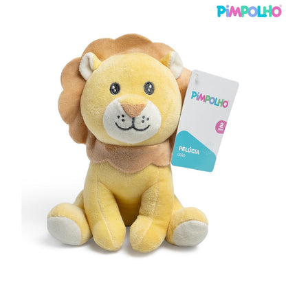 Pelúcia Safari Pimpolho 23cm Leão Girafa