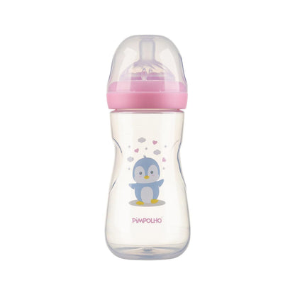 Mamadeira Serena Pinguim Rosa Pimpolho Antirefluxo BPA Free