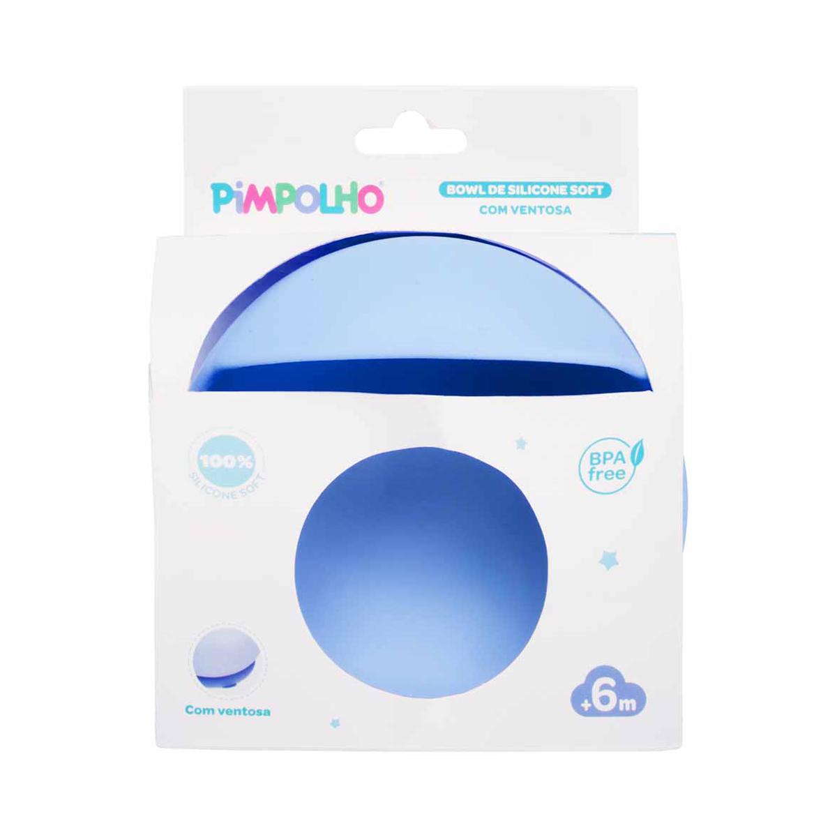 Bowl De Silicone Com Ventosa Soft Infantil Pimpolho BPA Free