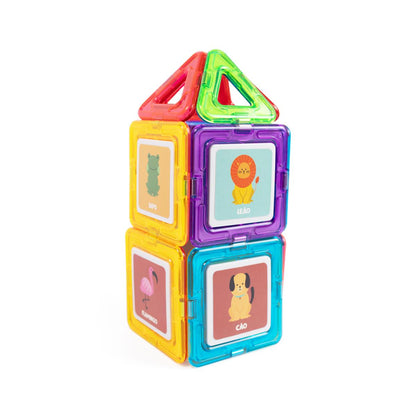 Blocos Magnéticos 26 Peças Educativos Pimpolho