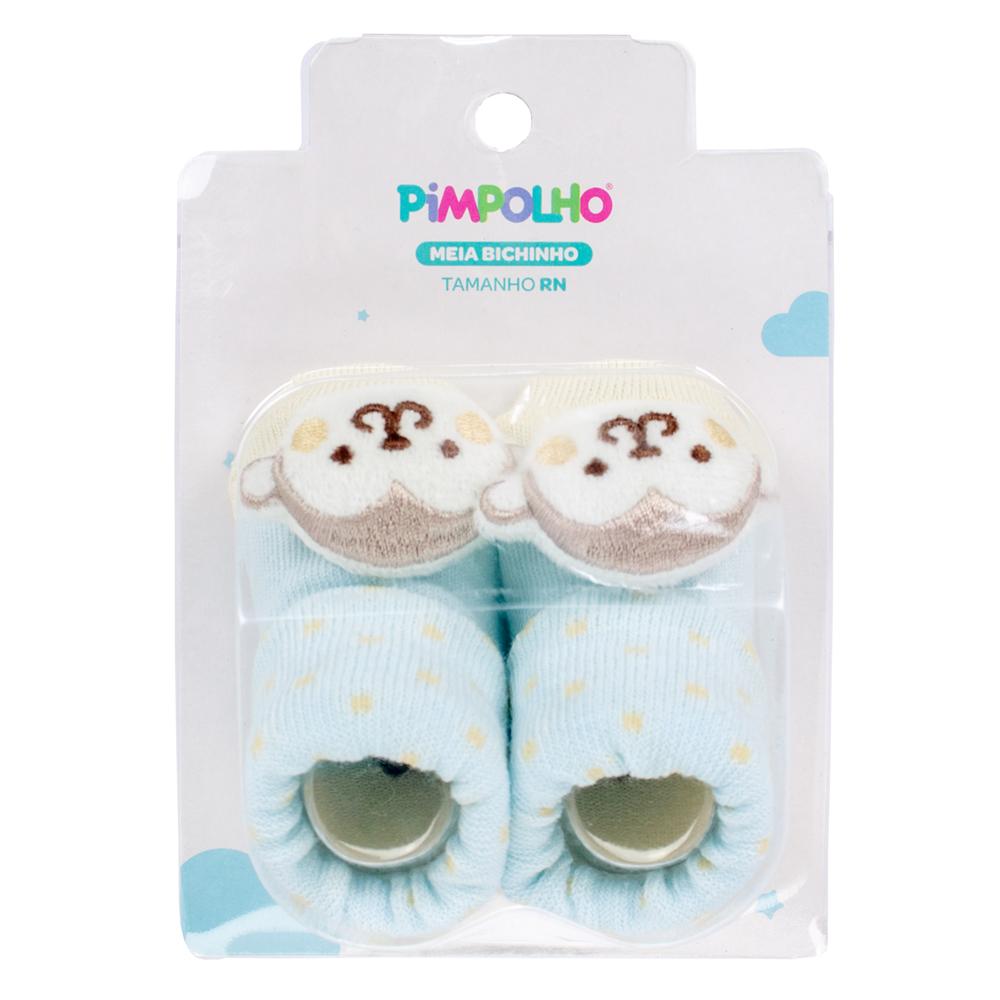 Meia Fofinha Bichinhos Rn Masculino Pimpolho
