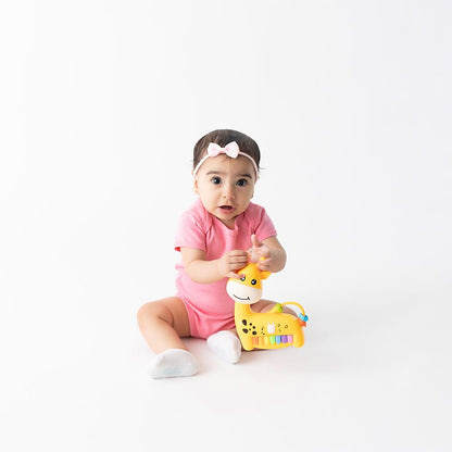Brinquedo Girafa Musical Infantil Pimpolho - Laranja