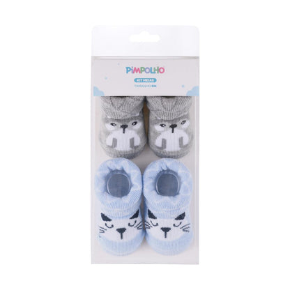 Kit Meias RN Masculino Pimpolho 2 Pares Conforto