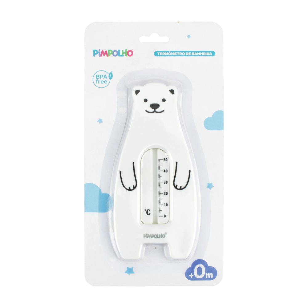 Termometro De Banheira Pimpolho Infantil Branco Urso